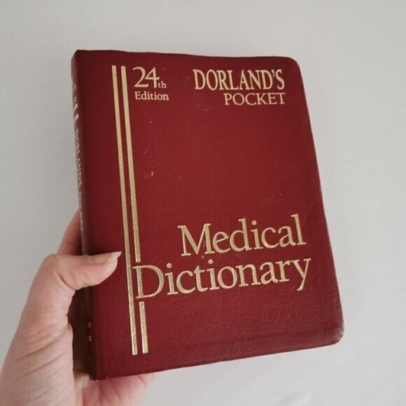 1982 Dorland's Pocket Medical Dictionary 24th Ed Vintage Doctor Reference - Picture 2 of 10